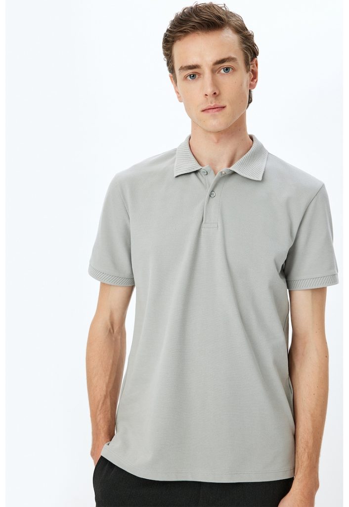 Tricou polo slim-fit din bumbac-BARBATI/IMBRACAMINTE/Tricouri si maiouri-IMBRACAMINTE/Tricouri si maiouri