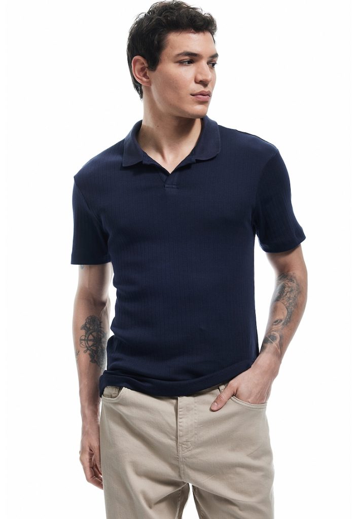 Tricou polo slim-fit din bumbac-BARBATI/IMBRACAMINTE/Tricouri si maiouri-IMBRACAMINTE/Tricouri si maiouri