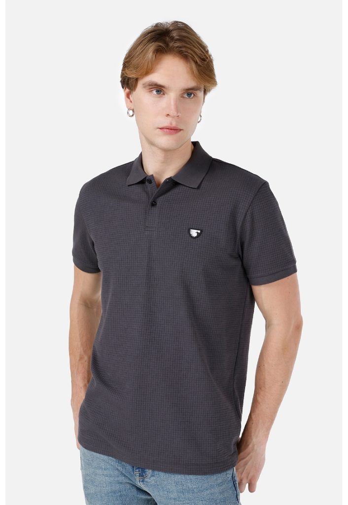 Tricou polo texturat-BARBATI/IMBRACAMINTE/Tricouri si maiouri-IMBRACAMINTE/Tricouri si maiouri