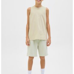 Tricou regular fit cu decolteu la baza gatului - Bej-BAIETI/IMBRACAMINTE/Tricouri si maiouri-IMBRACAMINTE/Tricouri si maiouri