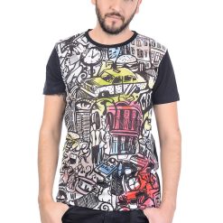 Tricou regular fit cu imprimeu grafic-BARBATI/IMBRACAMINTE/Tricouri si maiouri-IMBRACAMINTE/Tricouri si maiouri