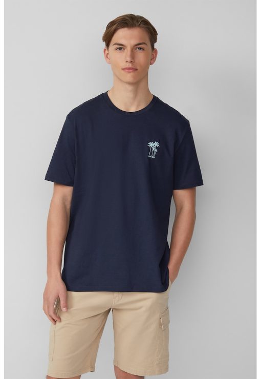Tricou regular fit cu model grafic discret-BARBATI/IMBRACAMINTE/Tricouri si maiouri-IMBRACAMINTE/Tricouri si maiouri