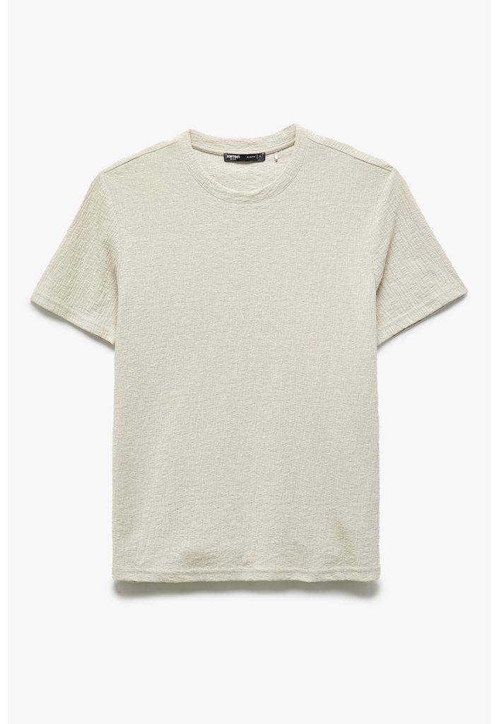 Tricou regular fit texturat-BARBATI/IMBRACAMINTE/Tricouri si maiouri-IMBRACAMINTE/Tricouri si maiouri