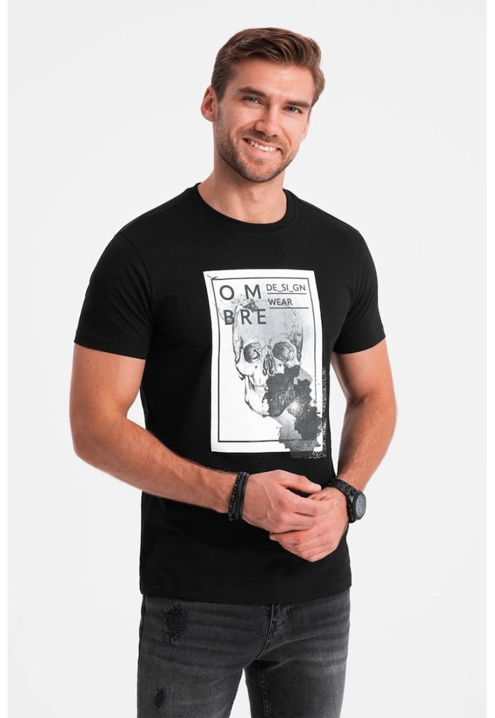 Tricou slim fit din bumbac cu model grafic-BARBATI/IMBRACAMINTE/Tricouri si maiouri-IMBRACAMINTE/Tricouri si maiouri