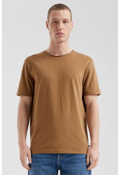 Tricou uni cu decolteu la baza gatului-BARBATI/IMBRACAMINTE/Tricouri si maiouri-IMBRACAMINTE/Tricouri si maiouri