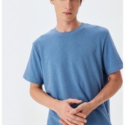 Tricou uni cu decolteu la baza gatului-BARBATI/IMBRACAMINTE/Tricouri si maiouri-IMBRACAMINTE/Tricouri si maiouri