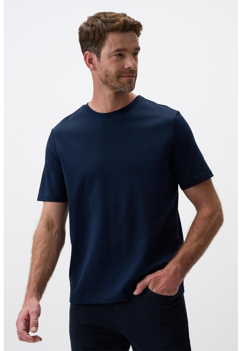 Tricou uni cu decolteu la baza gatului-BARBATI/IMBRACAMINTE/Tricouri si maiouri-IMBRACAMINTE/Tricouri si maiouri