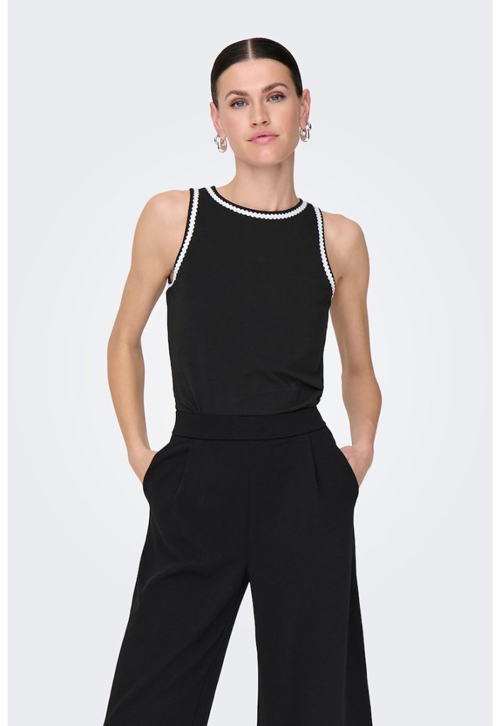 Tricou uni cu decolteu rotund-FEMEI/IMBRACAMINTE/Tricouri si maiouri-IMBRACAMINTE/Tricouri si maiouri