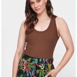 Tricou uni cu decolteu rotund-FEMEI/IMBRACAMINTE/Tricouri si maiouri-IMBRACAMINTE/Tricouri si maiouri