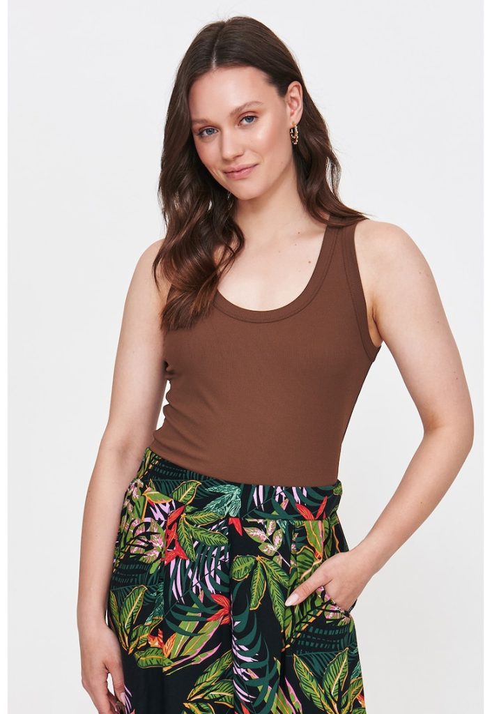 Tricou uni cu decolteu rotund-FEMEI/IMBRACAMINTE/Tricouri si maiouri-IMBRACAMINTE/Tricouri si maiouri