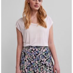 Tricou uni cu decolteu rotund-FEMEI/IMBRACAMINTE/Tricouri si maiouri-IMBRACAMINTE/Tricouri si maiouri