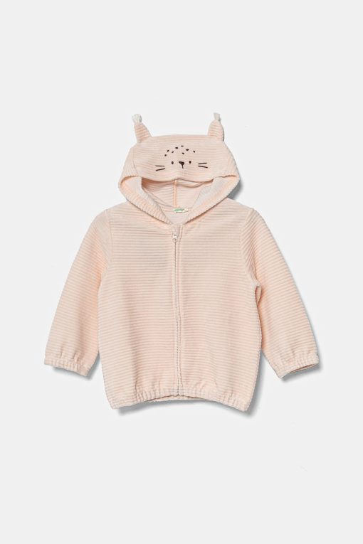United Colors of Benetton bluza bebe culoarea roz