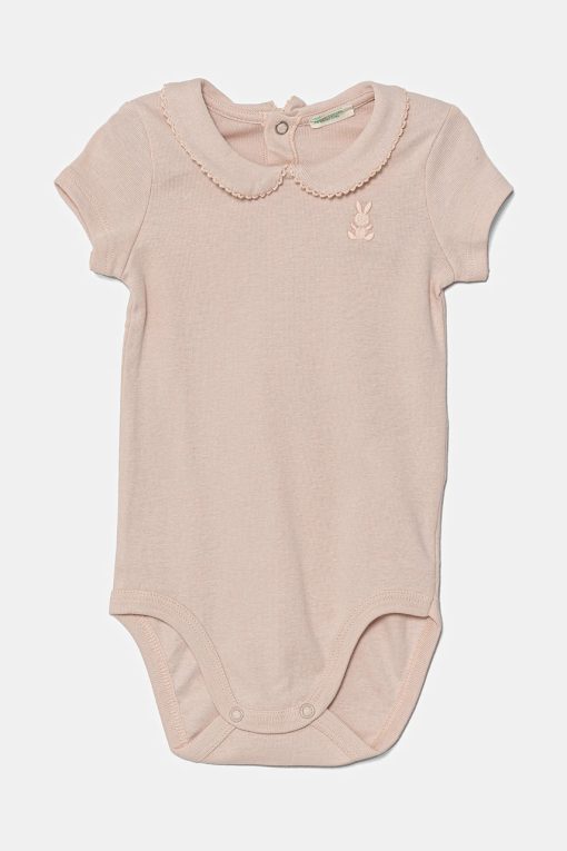 United Colors of Benetton body din bumbac pentru bebelusi 3I9WAB00Q-Îmbrăcăminte