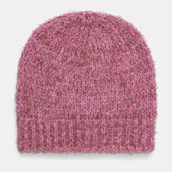 United Colors of Benetton caciula din lana pentru copii culoarea roz