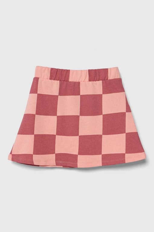 United Colors of Benetton fusta din bumbac pentru copii culoarea roz