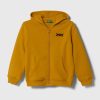 United Colors of Benetton hanorac de bumbac pentru copii culoarea galben