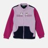 United Colors of Benetton hanorac de bumbac pentru copii culoarea violet