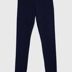 United Colors of Benetton leggins copii culoarea albastru marin