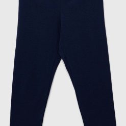 United Colors of Benetton leggins copii culoarea albastru marin