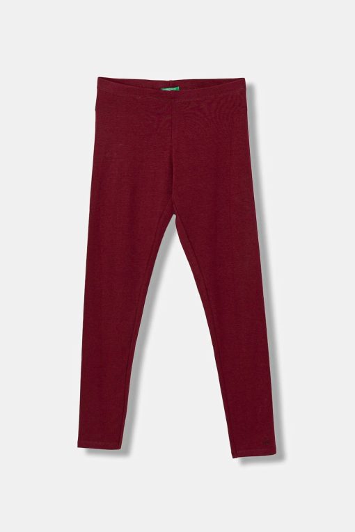 United Colors of Benetton leggins copii culoarea bordo
