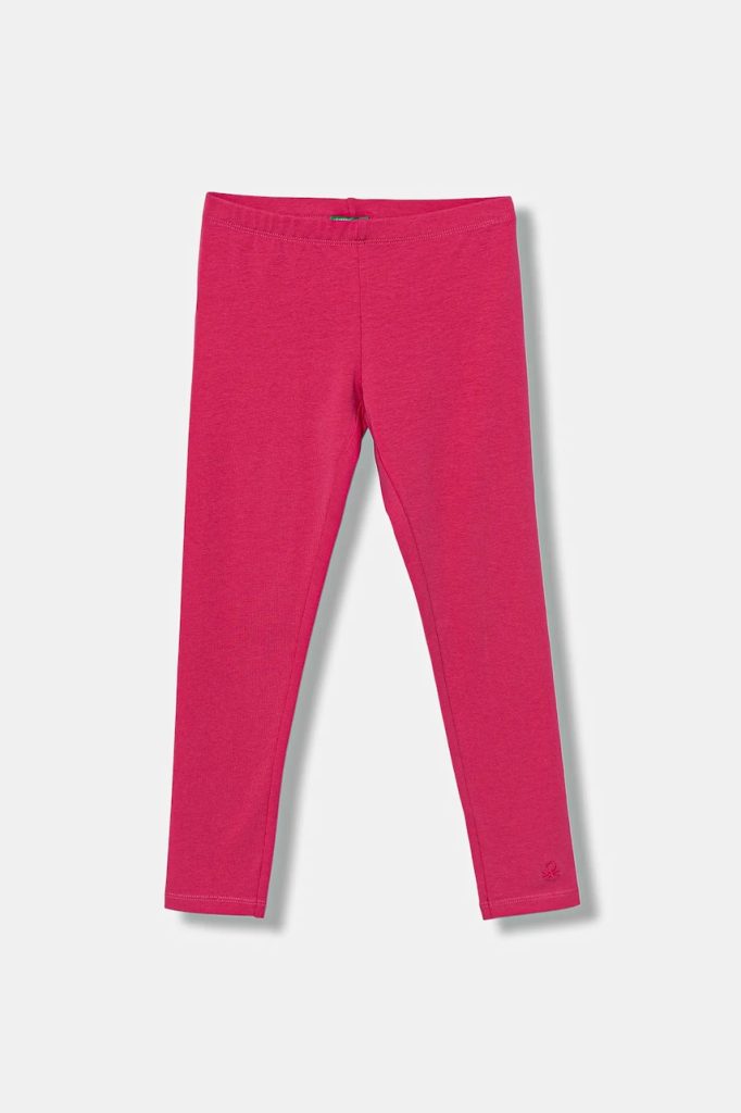 United Colors of Benetton leggins copii culoarea roz