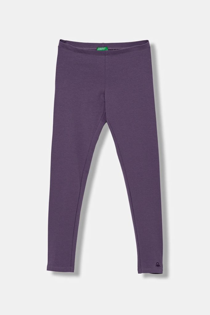 United Colors of Benetton leggins copii culoarea violet