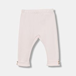 United Colors of Benetton leggins din bumbac pentru bebeluși culoarea roz