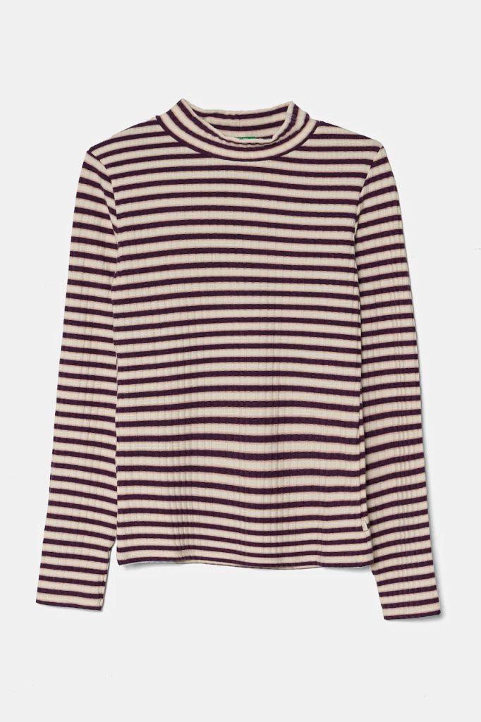 United Colors of Benetton longsleeve copii culoarea violet