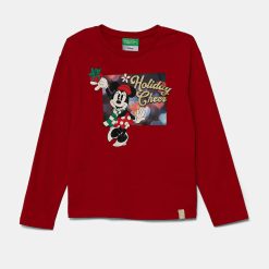 United Colors of Benetton longsleeve culoarea rosu