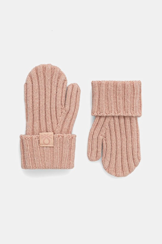 United Colors of Benetton mănuși pentru bebeluși culoarea bej