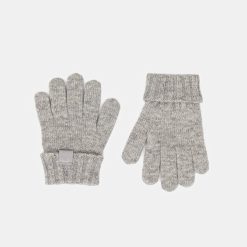 United Colors of Benetton mănuși pentru bebeluși culoarea gri