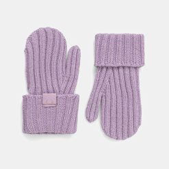 United Colors of Benetton mănuși pentru bebeluși culoarea violet