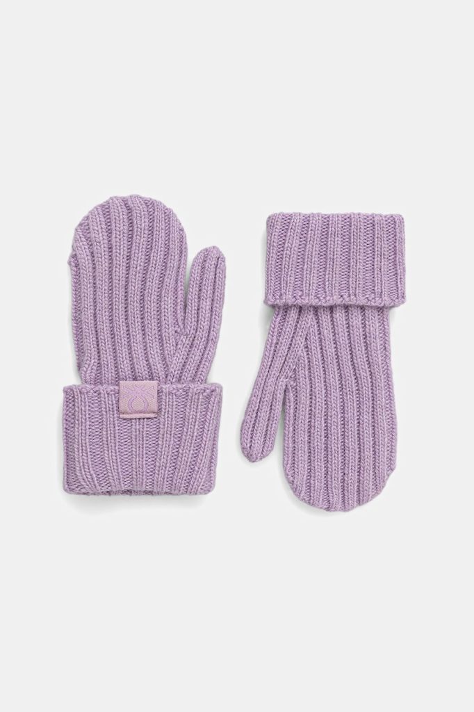 United Colors of Benetton mănuși pentru bebeluși culoarea violet
