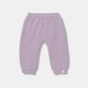United Colors of Benetton pantaloni de trening pentru bebeluși culoarea violet