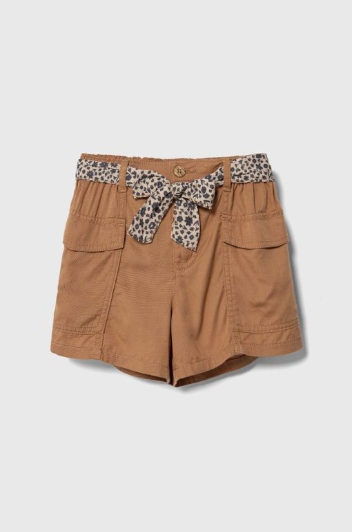 United Colors of Benetton pantaloni scurti copii culoarea maro