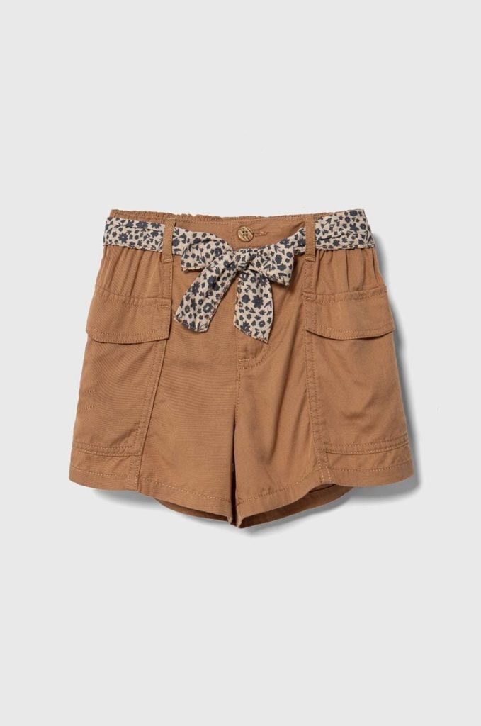 United Colors of Benetton pantaloni scurti copii culoarea maro