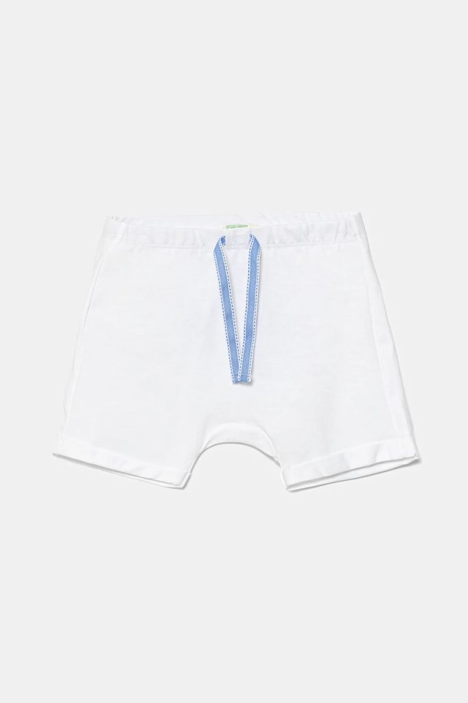 United Colors of Benetton pantaloni scurți din bumbac pentru bebeluși cu imprimeu