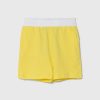 United Colors of Benetton pantaloni scurți din bumbac pentru copii culoarea galben