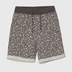 United Colors of Benetton pantaloni scurți din bumbac pentru copii culoarea maro