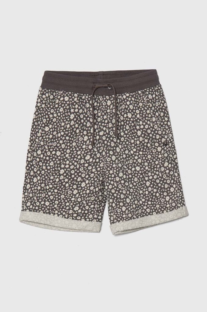 United Colors of Benetton pantaloni scurți din bumbac pentru copii culoarea maro