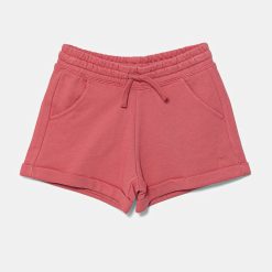United Colors of Benetton pantaloni scurți din bumbac pentru copii culoarea roz