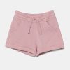 United Colors of Benetton pantaloni scurți din bumbac pentru copii culoarea roz