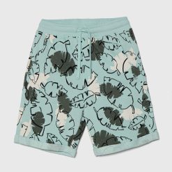 United Colors of Benetton pantaloni scurți din bumbac pentru copii culoarea turcoaz