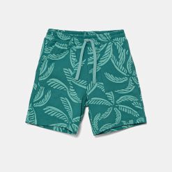 United Colors of Benetton pantaloni scurți din bumbac pentru copii culoarea turcoaz