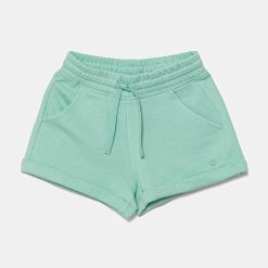 United Colors of Benetton pantaloni scurți din bumbac pentru copii culoarea turcoaz