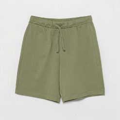 United Colors of Benetton pantaloni scurți din bumbac pentru copii culoarea verde