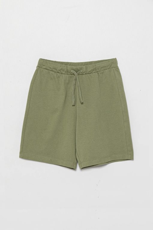 United Colors of Benetton pantaloni scurți din bumbac pentru copii culoarea verde