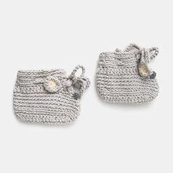 United Colors of Benetton papuci pentru copii culoarea gri