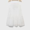 United Colors of Benetton rochie din bumbac pentru copii culoarea alb