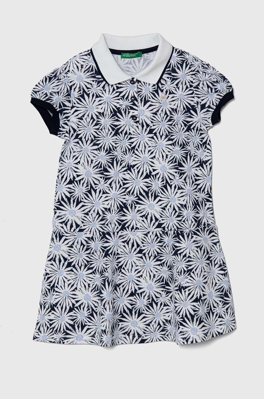 United Colors of Benetton rochie fete culoarea bleumarin